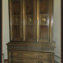 Beautiful Solid Wood Antique Armoire 