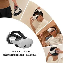Comfort Head Strap Compatible with Meta Quest 3S Accessories,Adjustable Elite Strap with Enhanced Support & Soft Headpad & Non-Battery Design  About t