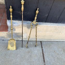 Antique Brass Fire tool