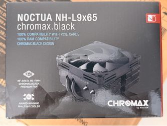 Noctua NH-L9x65 Chromax Premium Low-Profile CPU Cooler (65mm, Black)