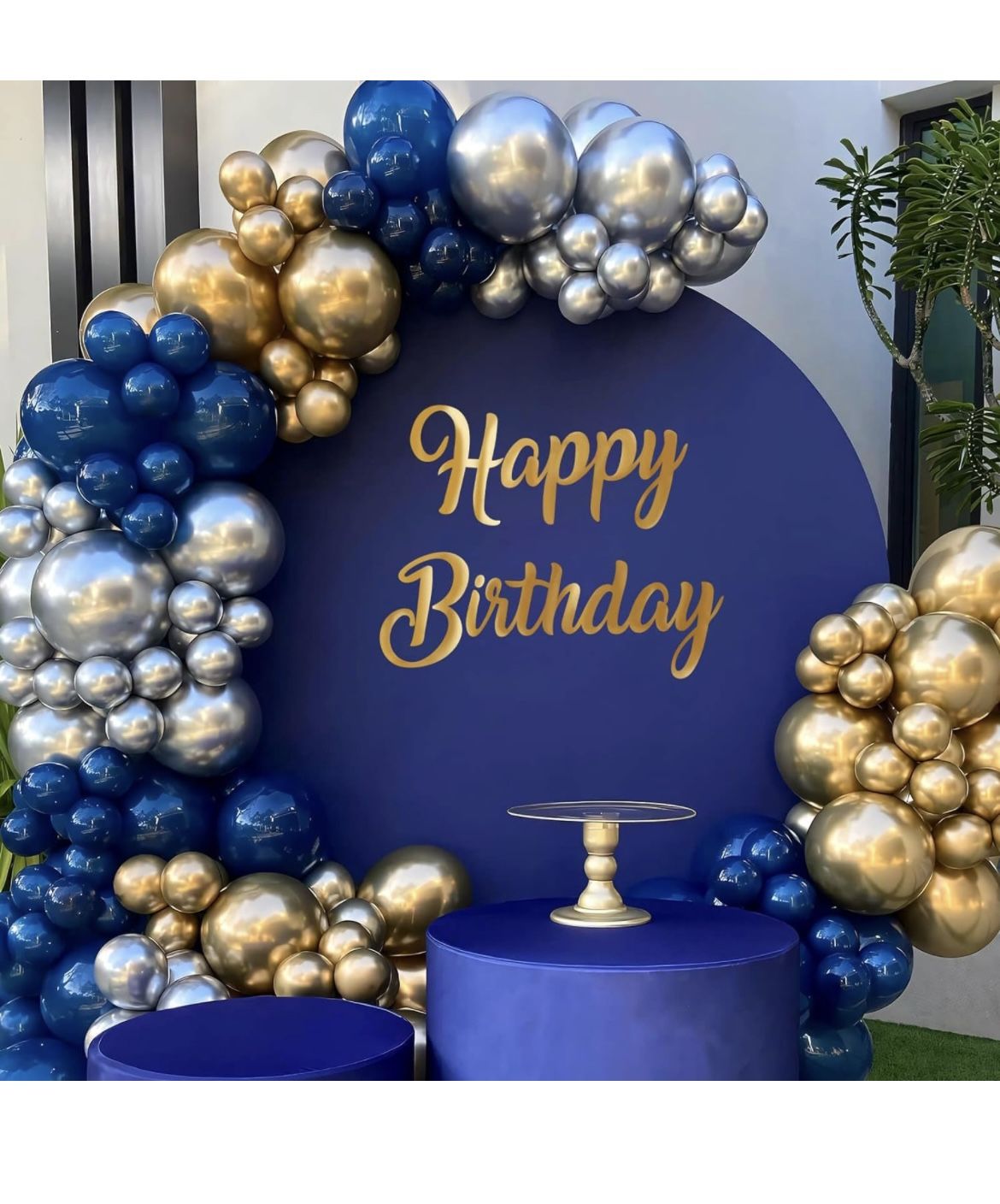 Happy Birthday Decal Sign For Backdrop Brand New