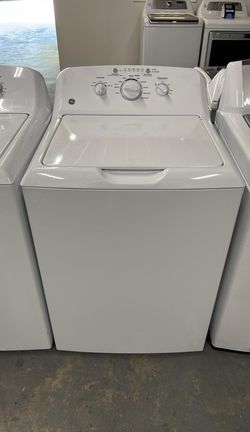 GE Top Load Washer – White, Knob Controls
