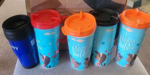 Universal Cabana Bay Beach Resort Travel Cups Set
