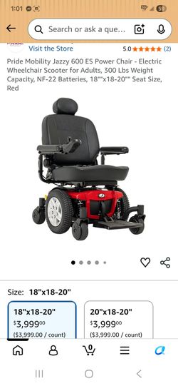 Brand New Pride Mobility Jazzy 600 ES Power Wheelchair