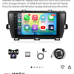 Android Car Radio for Toyota Prius 2010 2011 2012 2013 2014 2015 (J-B-L & Large Screen) - 2+32GB 9 Inch Touch Screen for Toyota Prius Car Stereo with 