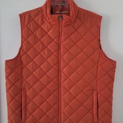 Hawke  & Co Men's Orange Puffer Vest Xl