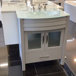 Royal 30” Vanity With Glass Top