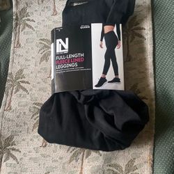 Black Fleece Lined Leggings 