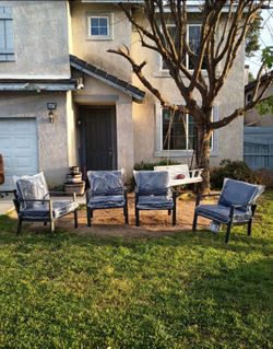 Aluminum patio set high quality aluminum patio chairs oversized deep seating cushions patio furniture 🚎🚚☑️🆕
