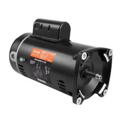 568^ 1 HP Pool Pump Motor, 56Y Frame, 115V(9 Amps)/230V(4.5 Amps) 3450RPM, 60Hz, 1.25 Service Factor, 90μF/250V Capacitor, CCW Rotation Square Flange