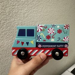 Peppermint Wood Truck Toy