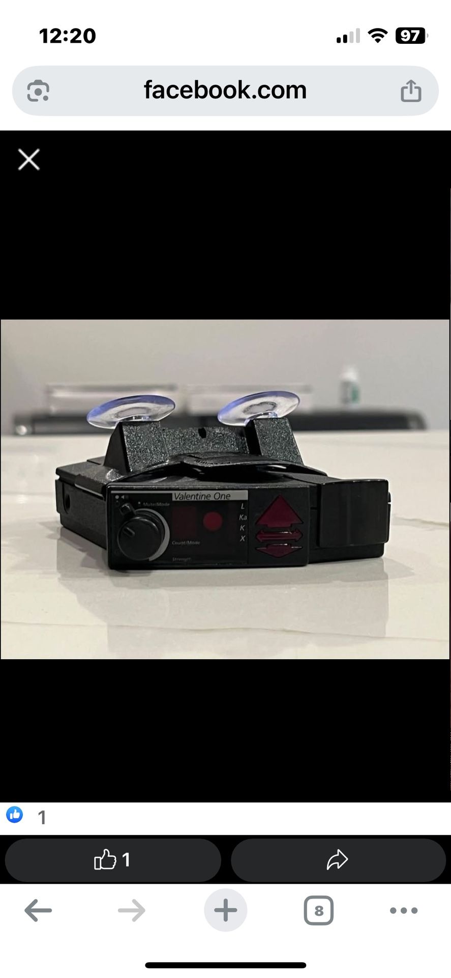 Valentine One Gen 1 Radar Detector