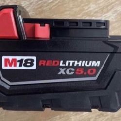 Milwaukee M18 5.0 Battery-Brand New
