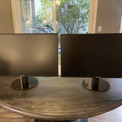 Dual ViewSonic 27 Inch Monitors