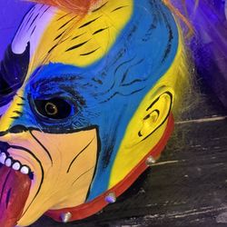 Mascara Profesional Artículo Oficial Y Firmado Por El Luchador 