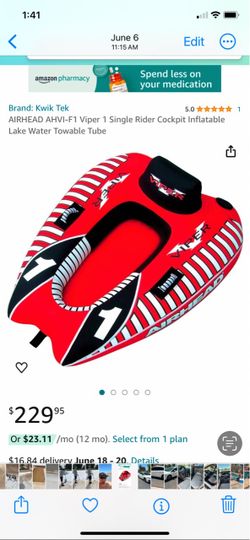 Air head viper towable tube