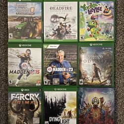 Xbox one games - prices vary