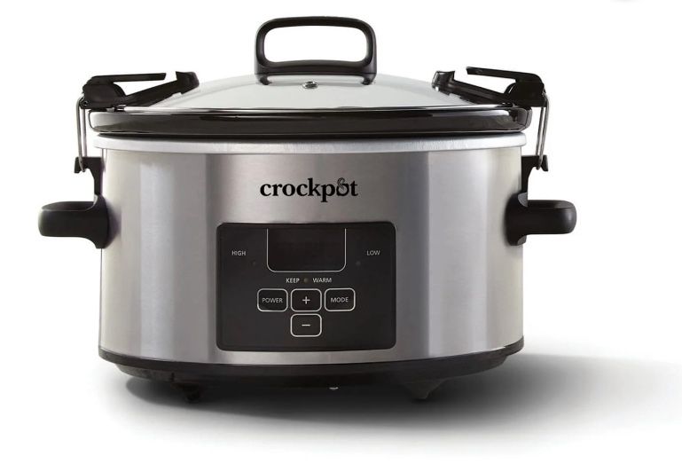 Crockpot programmable 4-Quart slow cooker stainless steel 4pcs new