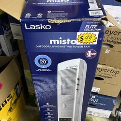 Lasko Misto Outdoor Living Misting Tower Fan