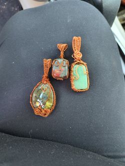 Gorgeous Wire Wrapped Pendants