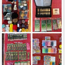 EXTENSIVE KNITTING BUNDLE - 100s of Items - Yarn, Needles, & Notions