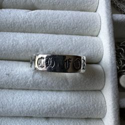 Fake Chrome Heart Ring 