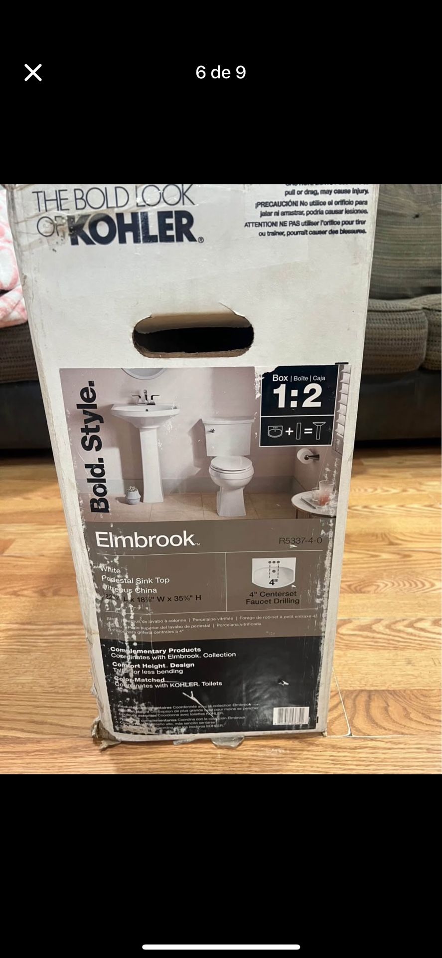 Combo De Pedestal Y Vanity Totalmente Nuevo
