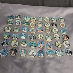 1987 Topps Coins metal-COMPLETE SET 1-48-Ryan, Ripken, Puckett,Mattingly