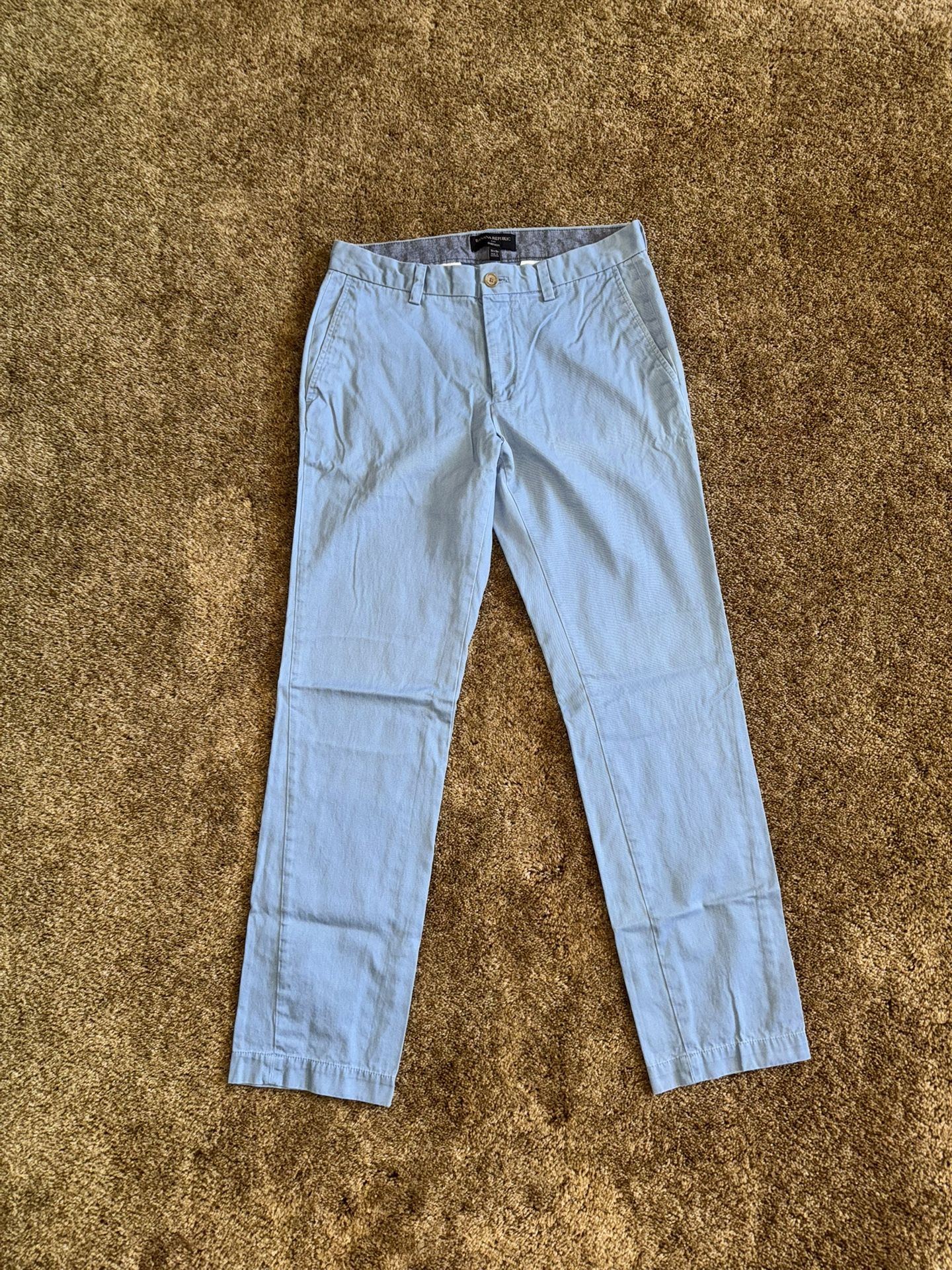 Paisley blue Banana Republic chino pants; perfect condition
