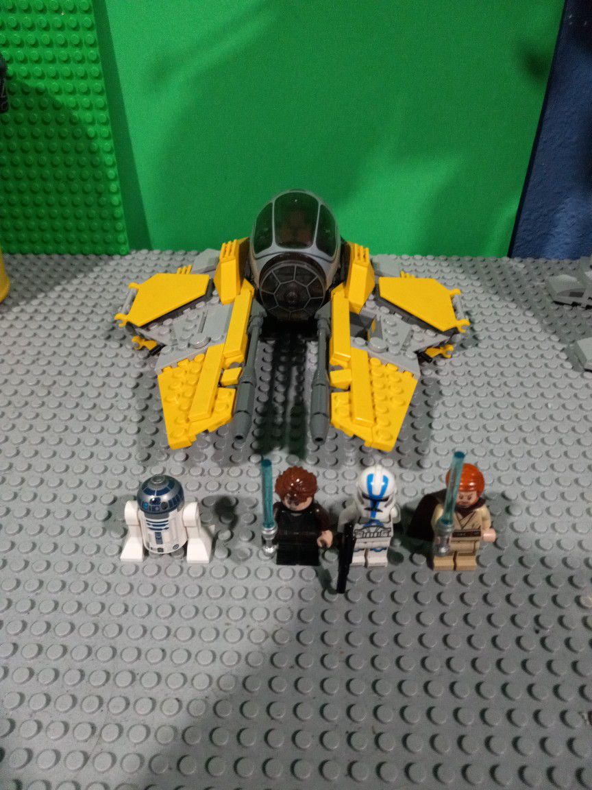 Anakin Skywalker Jedi Intersepter With 2 Xtra Figs