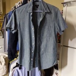 Mens J.Crew Chambray Short Sleeve