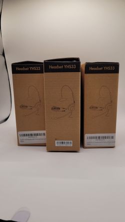 Yealink Telephone Headset (3 complete sets)