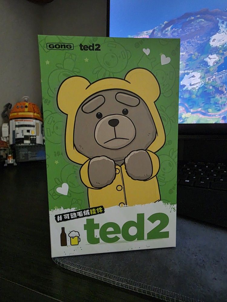 TED2 POPMART Plush Keychain X2