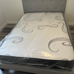 Full  Size Bed Frame With Mattress And  All New Furniture And Free Delivery 