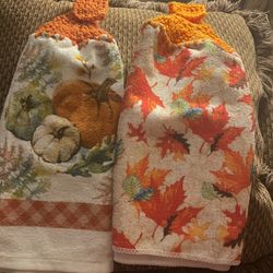 Handmade Fall Towels 
