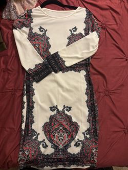 White And Red Bodycon Short Dress Women’s 