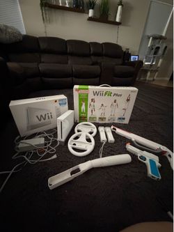 Wii with accessories