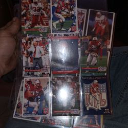 Patriots Fleer Score Pro Set Cards 