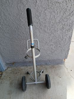 Oxygen Tank Holder With Wheels