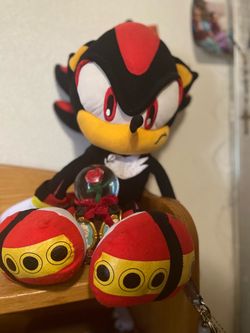 Red sonic plush back pack