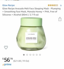 Glow Recipe Face Sleeping Mask NIB FIRM $25 p/up Upland