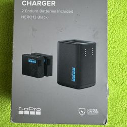 GoPro Dual-Battery Charger with Two Enduro Batteries for HERO13 Black