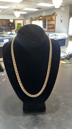 14k Cuban Link Chain Necklace 95.9g