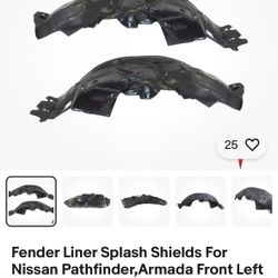 Fender Liners 2005-2012 Nissan Pathfinder /Armada