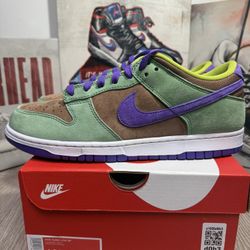 Nike Dunk Low SP Veneer Ugly Duckling Green Purple Brown DA1469-200 Mens 10.5