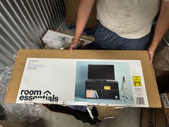 Brand new black tv stand room essentials