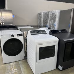 Open box Or Scratch And Dent Gas Dryer With 1 Year Warranty 