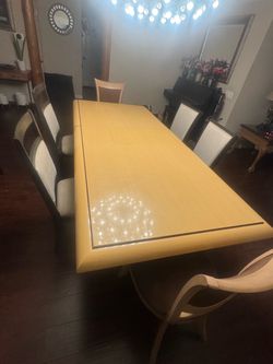 Large Dining Table with 8 Chairs