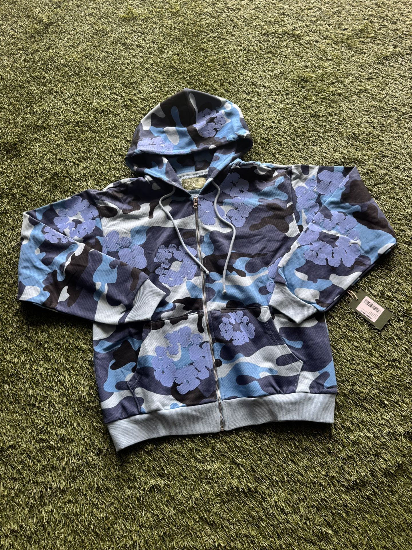 Denim Tears The Cotton Wreath Zip Sweatshirt