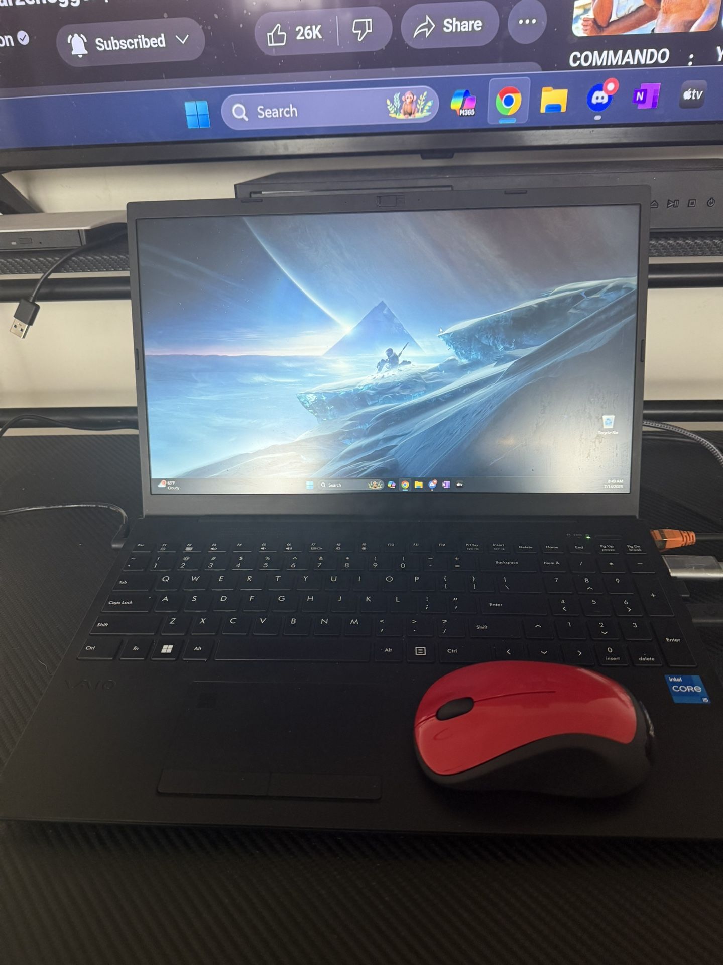 Vaio FE15 Laptop Black 15.6 Model 2023